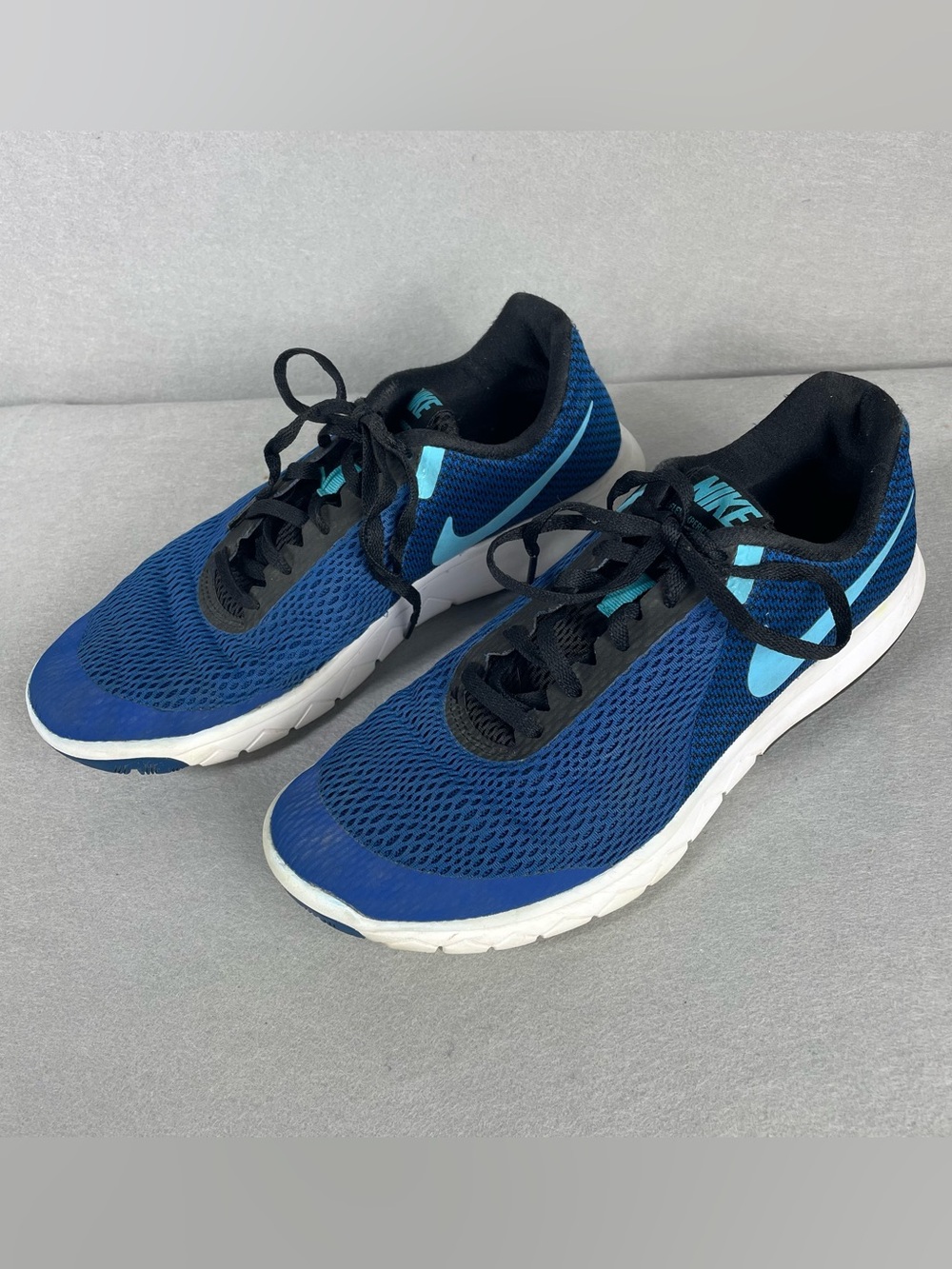 Nike Flex Experience RN 6 Mens US 8 Blue Mesh Running Shoes